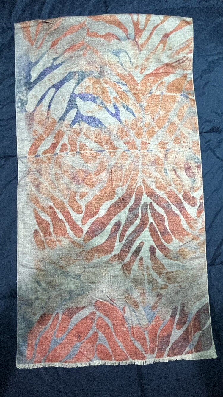 Beautiful New With Tags Kiton Napoli 100% Silk Scarf ~ Made in Italy